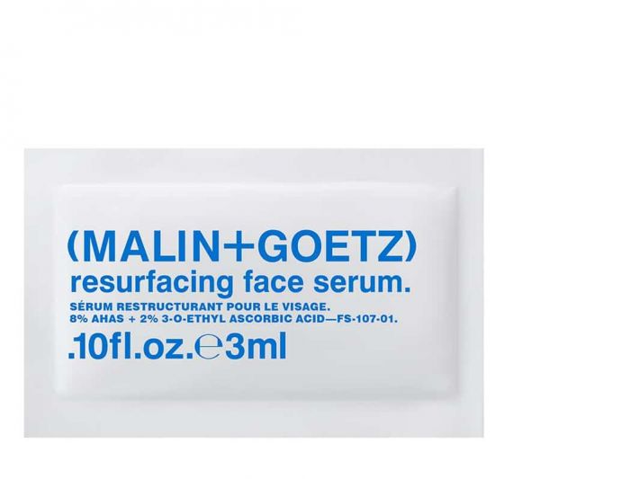 resurfacing face serum sample (on us).